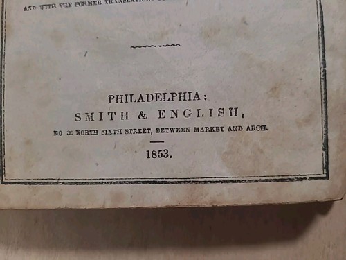 1853 NEW TESTAMENT antique UNCOMMON EDITION pre Civil War SMITH AND ENGLISH rare - Picture 12 of 19