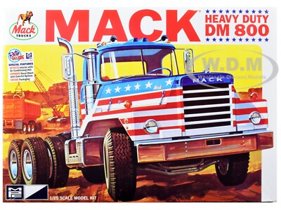 #ad SKILL 3 MODEL KIT MACK DM 800 SEMI TRACTOR TRUCK 1 25 SCALE MODEL BY MPC MPC899 $43.69