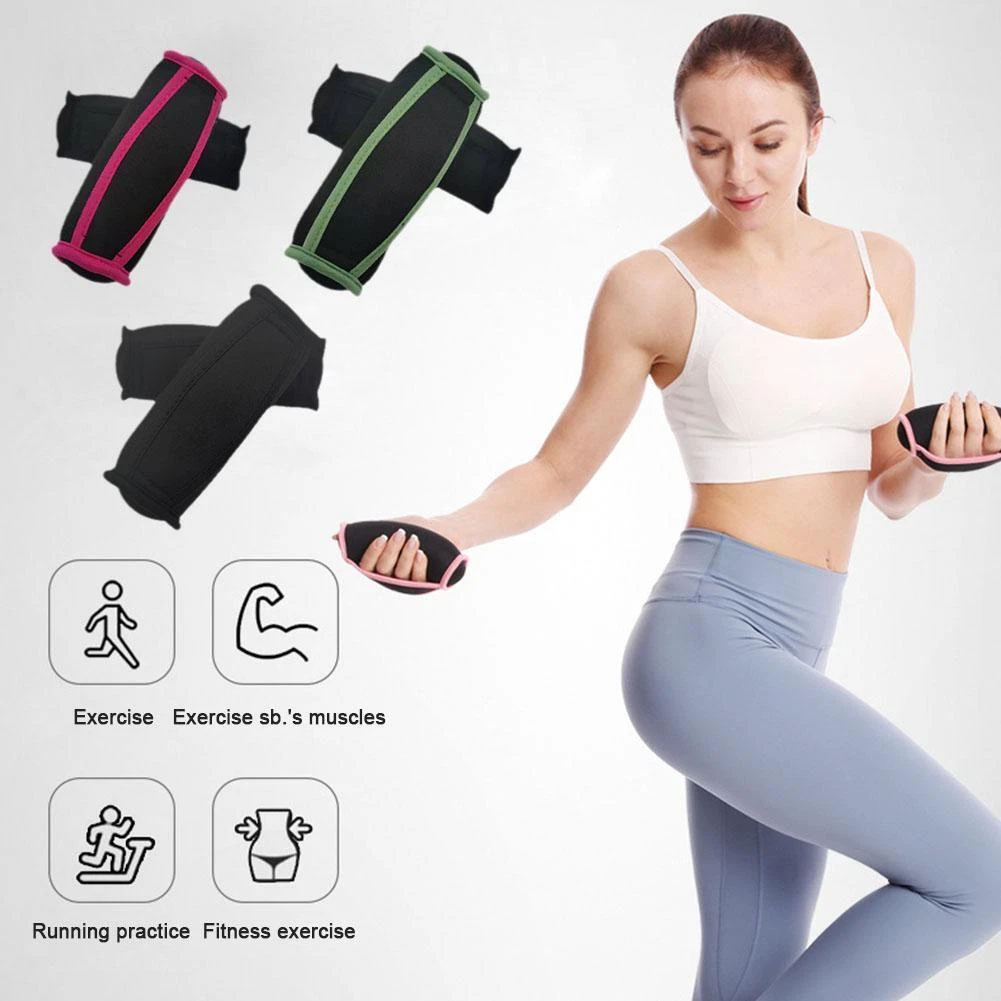 Hand Walking Weights Pair of 1 Lb Sport Soft Sand Bag CloH4 V9Z6