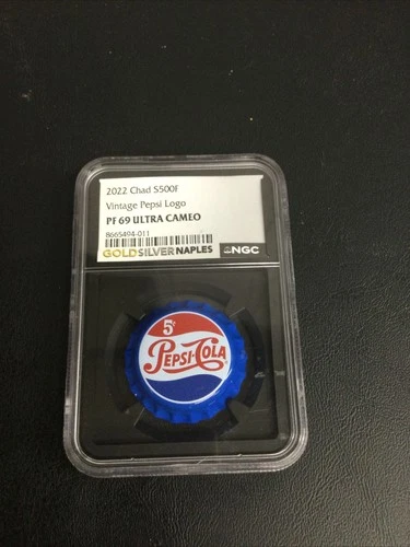 2022 Chad s500F Vintage Pepsi Logo PF 69 ULTRA CAMEO NGC