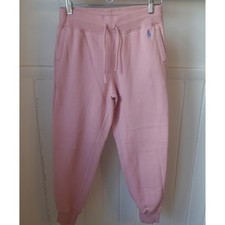 Polo Ralph Lauren Sweatpants Girls XS 4/5 Light Pink Cotton Comfy Jogger Pants