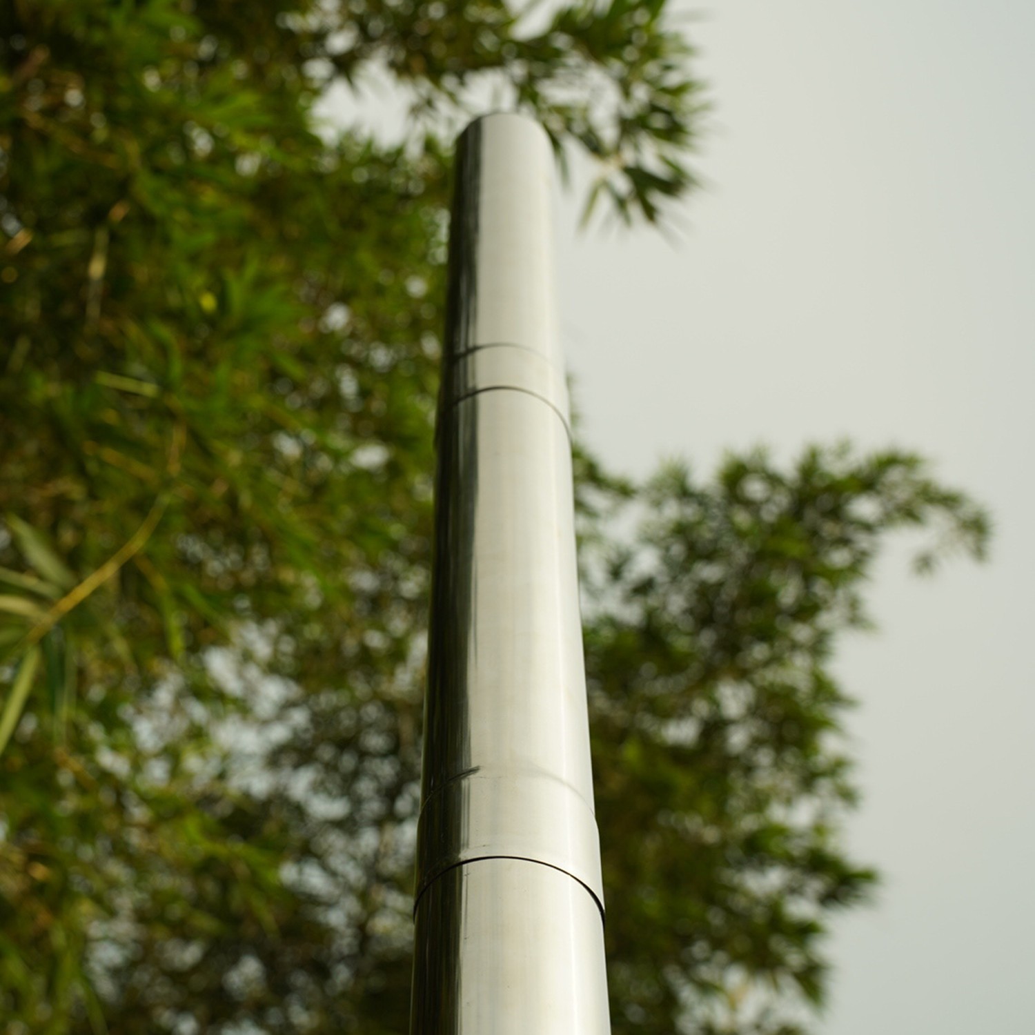 Wood Stove Pipe 2.36inch Thickened Straight Chimney Flue for Camping Stove