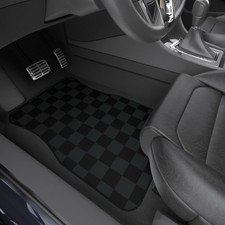 Checkered Car Floor Mats Jdm Car Gift Anime Car Accessories Car Mats For Men