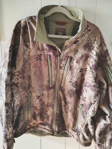 Kryptek NJORD Highlander Jacket Mens Sz XL Camo Windproof Softshell Hunting