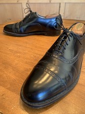Florsheim Imperial Cap Toe Oxfords Smooth Black Leather Made In USA 10 D