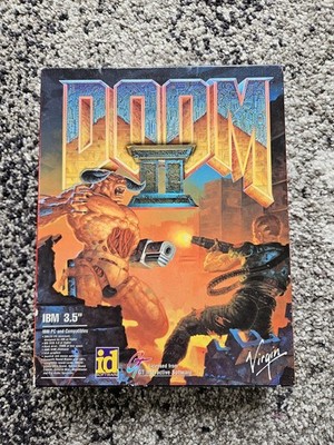 Doom II 2 Big Box PC Spiel IBM 3,5'' Disketten / Vintage Retro FPS id Software