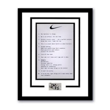 Phil Knight "Nike" Founder SIGNED 'Nike Principles' Framed 11x14 Display ACOA