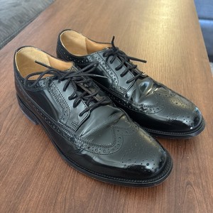 Men’s Bostonian Calhoun Limit Black Leather Dress Shoes Size 9.5