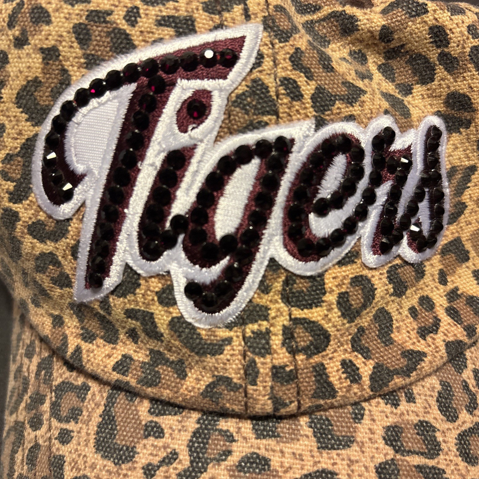 Tigers Leopard Print Adjustable Snapback Women's … - image 3