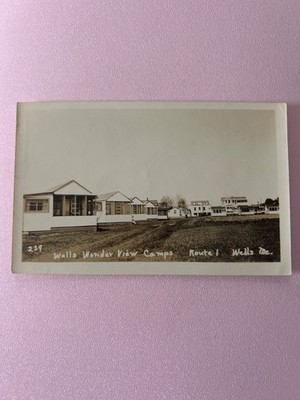 Wells wonder view camps, route 1, wells Maine postcard