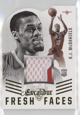 2014-15 Panini Excalibur Fresh Faces Die-Cut Jerseys Prime 6/25 KJ McDaniels 0b2