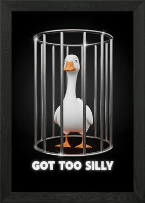 Got Too Silly Goose Gerahmtes Wandbild Poster Leinwanddruck Bild