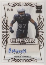 2021 Leaf Trinity Clear Auto 37/40 Osirus Mitchell #CA-OM1 Auto 4z8