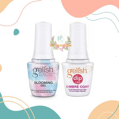 Gelish Dip LED Ombre Coat + Blooming Gel