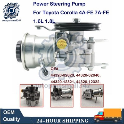 Power Steering Pump For 93-97 Toyota Corolla 4A-FE 7A-FE 1.6L 1.8L 44320-12321