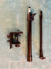 Desk Mount Monopod Light Stand — Telescopic w/ Flexible Gooseneck Attachment Rod