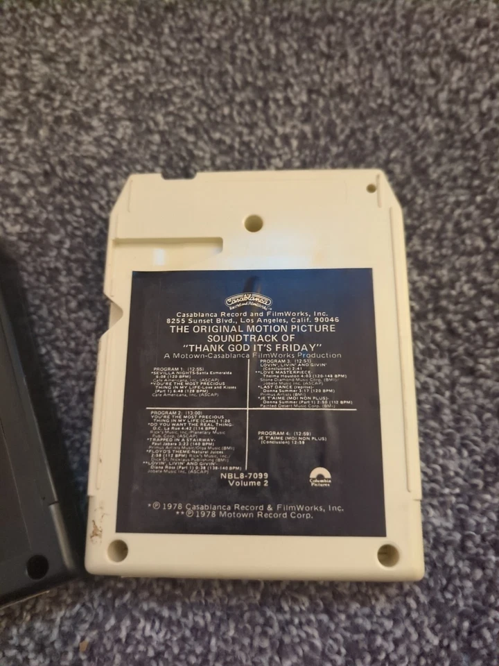 Thank God It's Friday Motion Picture Soundtrack 1 & 2 1978 RCA AC3 8-Track Tapes - Image 4 of 4