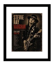 Stevie Ray Vaughan 8x10 poster print | 1986 concert tour blues guitar music