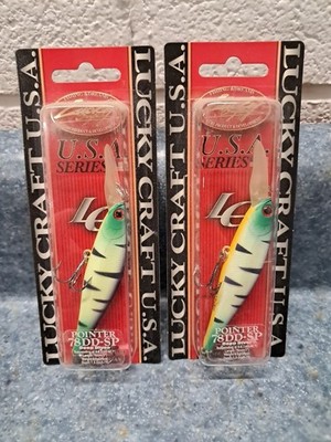 2 LUCKY CRAFT Pointer 78DD OGs 3/8oz 78mm Luckycraft Suspending Jerkbait Rare!