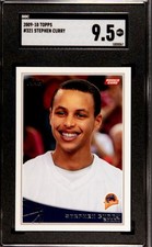 2009 Topps Stephen Curry #321 SGC 9.5 Mint + Rookie Card RC Low Pop. rookie card picture