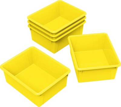 Storex Letter Size Deep Storage Tray - Organizer Bin for Classroom, Office, Home