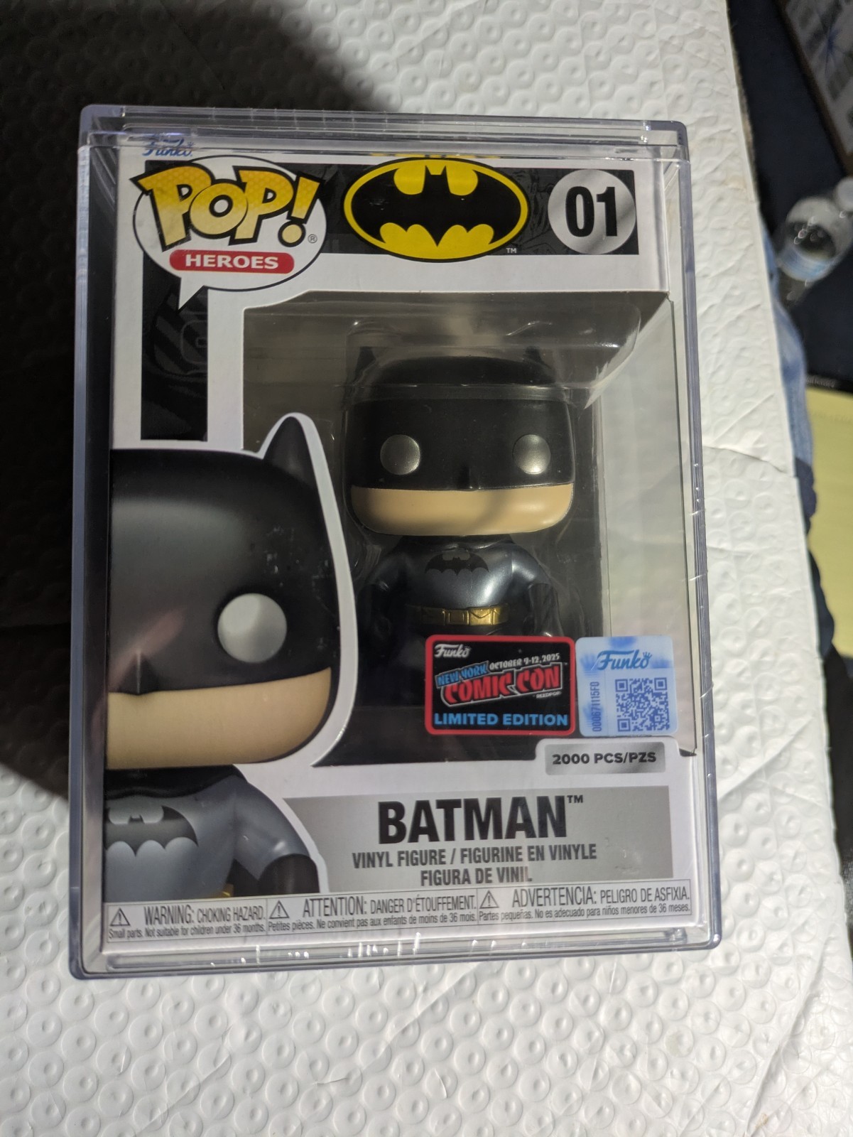 Batman Metallic (Pop! Mystery) Funko Pop With Hard Case Pop 