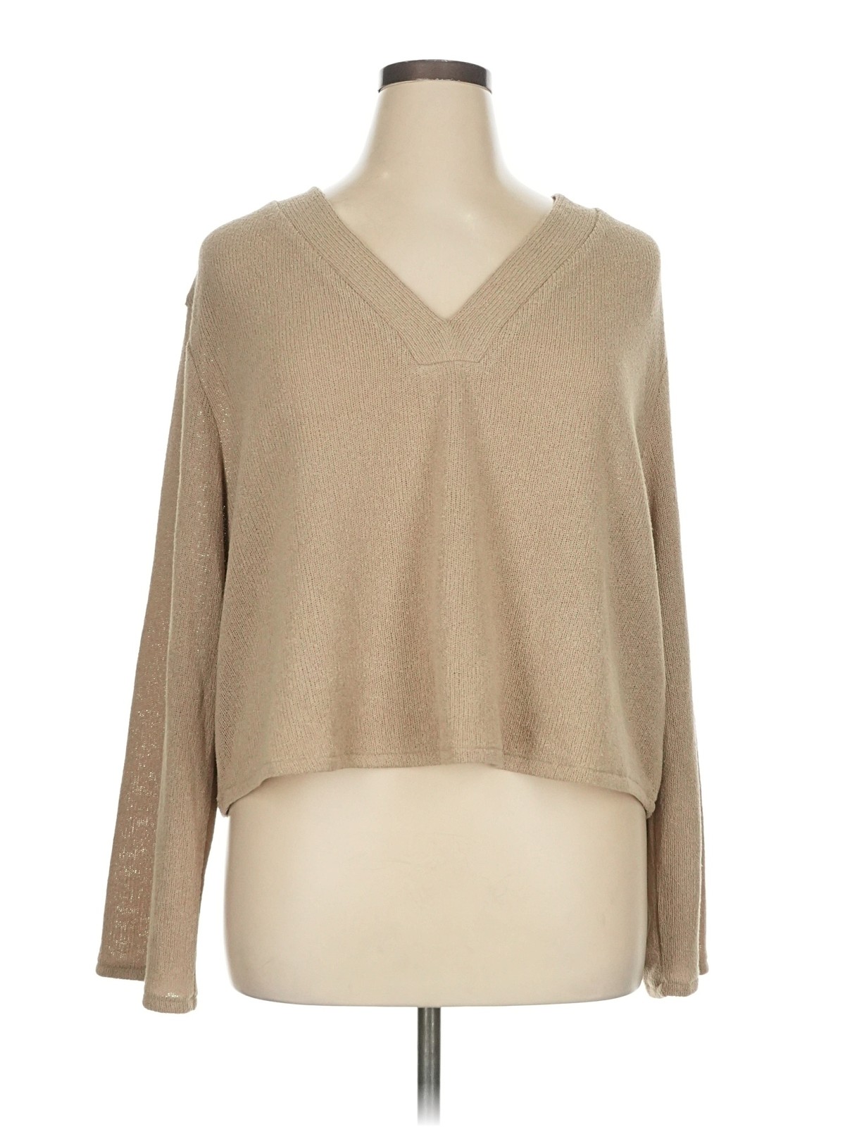 H&M Women Brown Long Sleeve T-Shirt XL