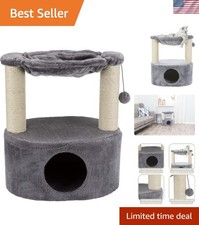 Elegant Baza Grande 24-in Cat Tree with Cozy Hammock  Sisal Scratching Posts