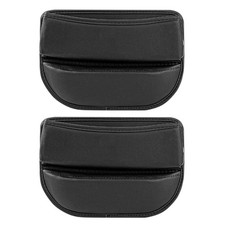 Pack Of 2 Premium PU Leather Vehicle Seat Storage For Phones Wallets Cards