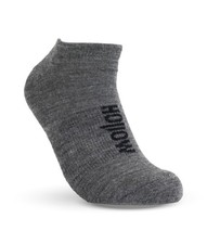 HOLLOW Alpaca No Show Socks for Men and Women, 10.5-13, Grey 1 Pack 