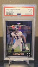 Ray Lewis 2007 Topps Chrome #TC95 Refractor PSA 9 RAVENS HOF