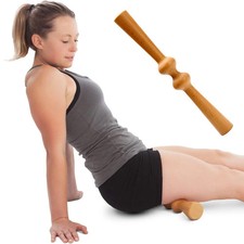 Wood Back Roller Spine Stretcher Aligner For Muscle Recovery Manual Back