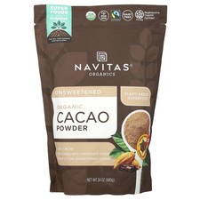 Organic Cacao Powder, Unsweetened, 24 oz 680 g 