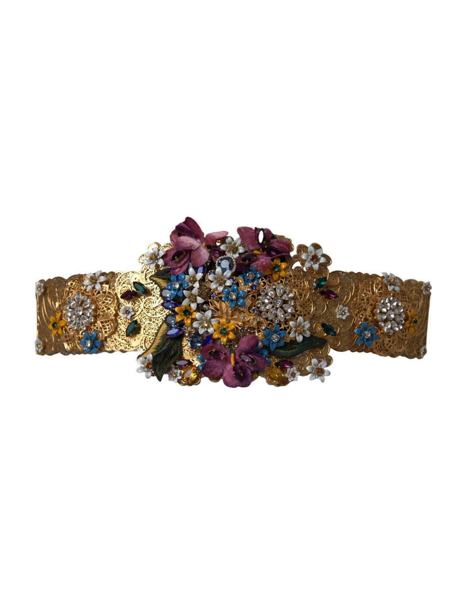 【DOLCE & GABBANA】赤 エナメル ベルト80cm　幅4cm　316 Polished calfskin belt with DG logo in Red for Women