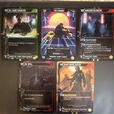 Lotto carte SEN Core (5) Ed, contatore carte, Il carro, silenziatore Gokudo, fuoriuscita olio