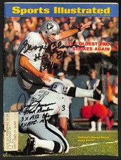 George Blanda & Lamonica Signed 1970 Sports Illustrated HOF PSA/DNA