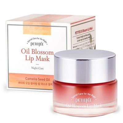 Petitfee Oil Blossom Lip Mask 15 g Camelia Seed Oil - Maska na noc