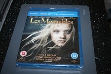 Les Miserables (Blu-ray, 2013) Brand New. Cert 12.