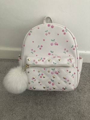 Kleiner Rucksack Strass weiß und rosa Under One Sky kleiner Backpack