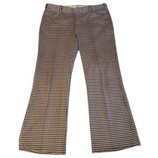 VTG Tweed Twee Retro 70 s Men s Trousers 38X30 Brown