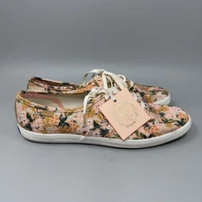 Keds Womens X Rifle Paper Co Sneaker Size 9 Champion Rose Floral Lace Up New