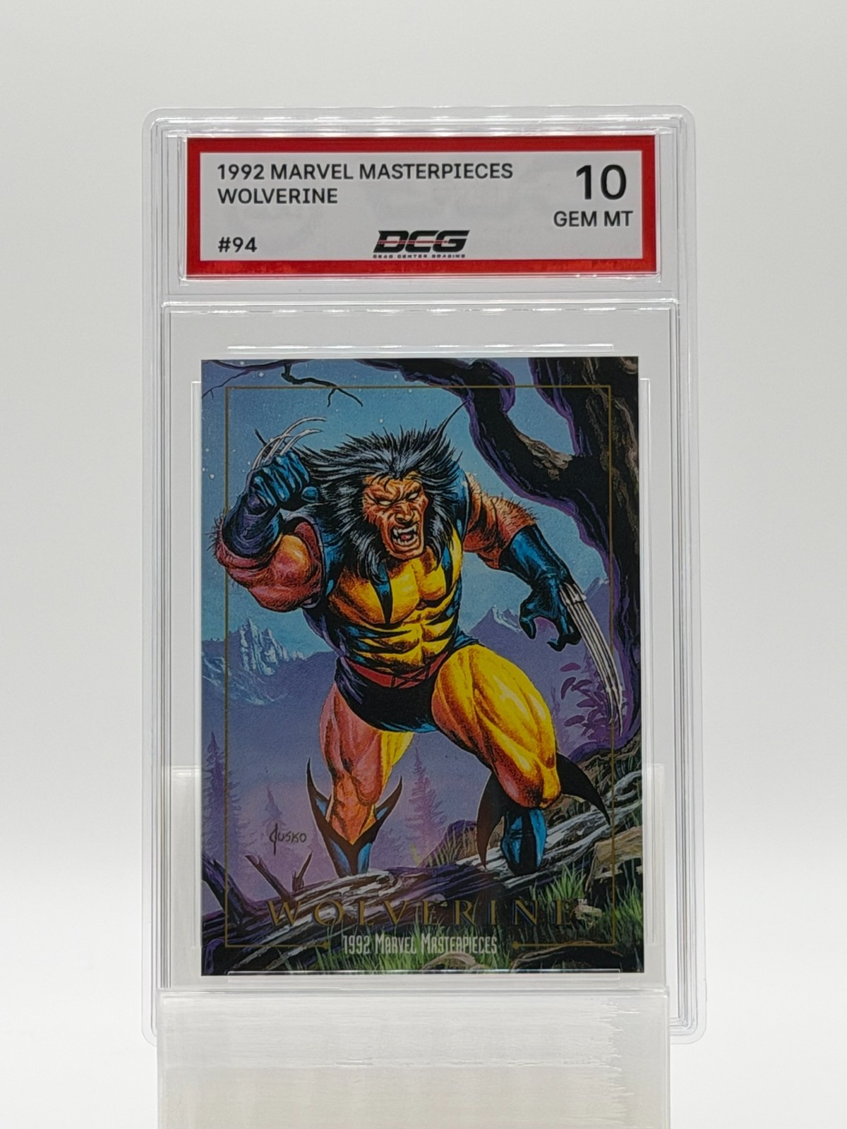 1992 Marvel Masterpieces WOLVERINE #94 Graded DCG 10 Gem Mint RARE LOW POP