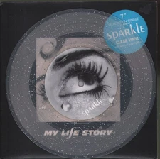 My Life Story Sparkle 7" vinyl UK Parlophone 1996 Sparkly clear vinyl b/w