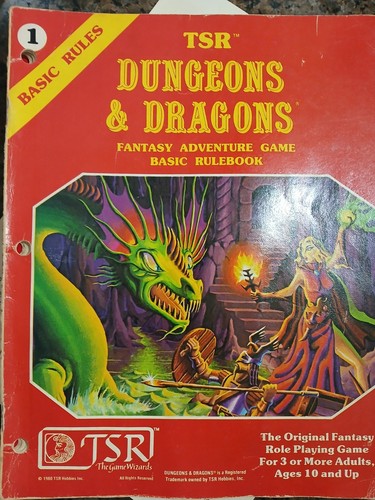 Dungeons & Dragons Basic Rules Set 1 TSR Original 1983 1st Print Complete VG - Picture 3 of 5