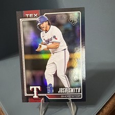 Josh Smith 2026 Topps Series 1 Black Foil Base 2/10 Texas Rangers