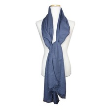 Jil Sander Blue Modal Wool Scarf 119286803