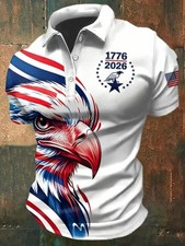 Eagle America 250 Years Polo Shirt 1776 2026,...