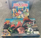 Lot Of 2 Vtg Toy Story Board Games Hasbro New Monopoly Junior 2002 Cone Crossing