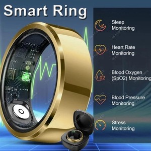 Waterproof Smart Ring Blood Pressure Heart Rate Sleep Monitor Tracker Men Women