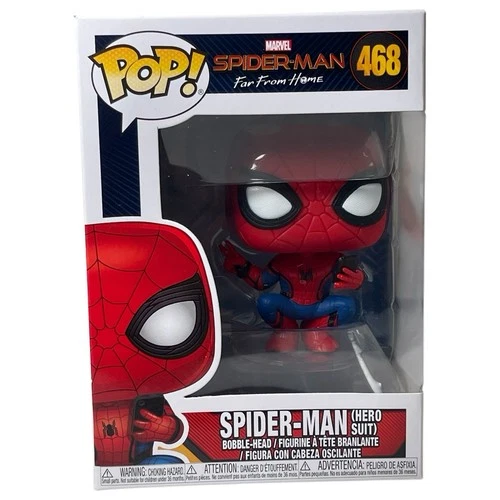 Spider-Man Hero Suit Funko Pop #468 Marvel Superhero Brand New Far From Home